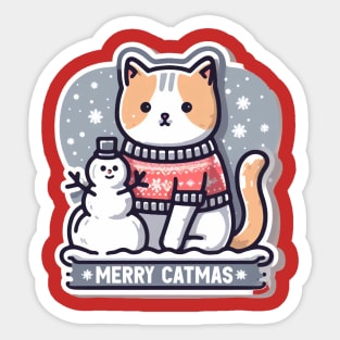 Merry CatMas Sticker